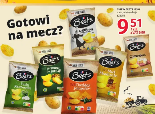 Chipsy Saveur Camembert Brets promocja w Selgros