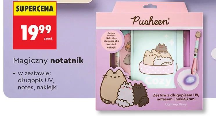 Magiczny notatnik Pusheen promocja w Biedronka