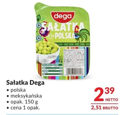 Sałatka Dega polska meksykańska promocja w Makro