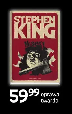 Książka Misery Stephen King oprawa twarda promocja w Empik