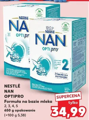 Formuła na bazie mleka Nestlé NAN OPTIPRO 1 promocja w Kaufland