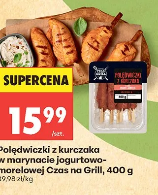 Polędwiczki z kurczaka w marynacie jogurtowo-morelowej Czas na Grill promocja w Biedronka