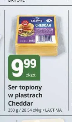 Ser topiony w plastrach Cheddar Lactima promocja w Marketvita