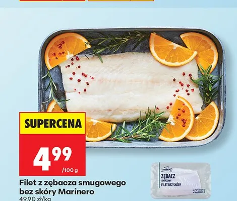Filet z zębacza smugowego bez skóry Marinero promocja w Biedronka