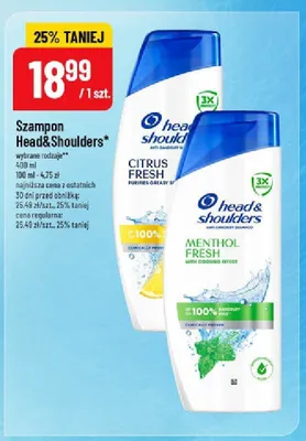 Szampon Head & Shoulders Citrus Fresh promocja w POLOmarket