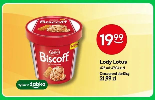 Lody Lotus promocja w Żabka