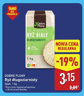 Ryż długoziarnisty Dobre Plony promocja w Aldi