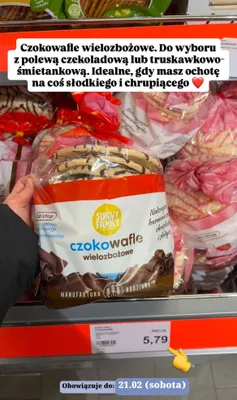 Czokowafle wielozbożowe promocja w Aldi