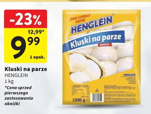 Kluski na parze HENGLEIN promocja w Intermarche
