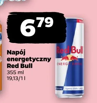 Napój energetyczny Red Bull promocja w Netto