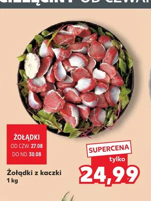 Żołądki z kaczki promocja w Kaufland