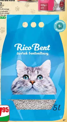 Żwirek dla kota bentonitowy Rico Bent promocja w Dino