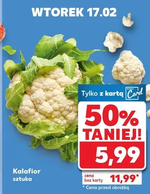 Kalafior promocja w Kaufland
