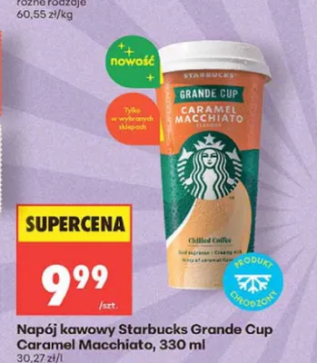 Napój kawowy Starbucks Grande Cup Caramel Macchiato promocja w Biedronka