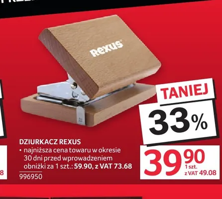 Dziurkacz Rexus promocja w Selgros