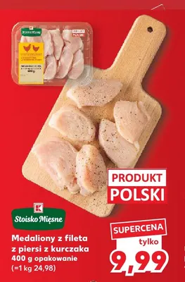 Medaliony z fileta z piersi z kurczaka Stoisko Mięsne promocja w Kaufland