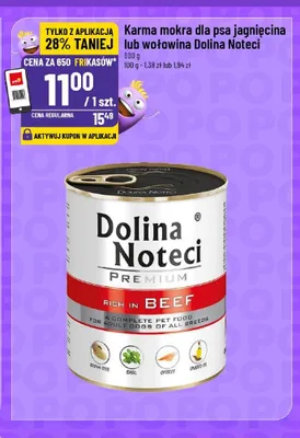 Karma mokra dla psa Dolina Noteci jagnięcina promocja w POLOmarket
