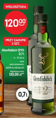 Whisky Glenfiddich 12YO promocja w Żabka