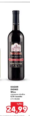 Wino czerwone Kagor Dionis słodkie promocja w Kaufland