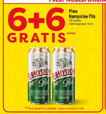 Piwo Namysłów Pils promocja w POLOmarket