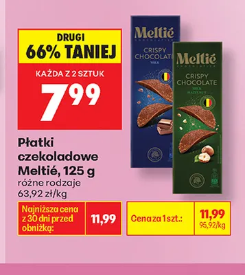 Płatki czekoladowe Meltié promocja w Biedronka