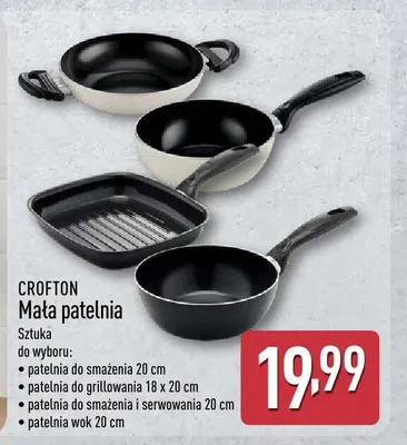 Mała patelnia do smażenia 20 cm Crofton promocja w Aldi