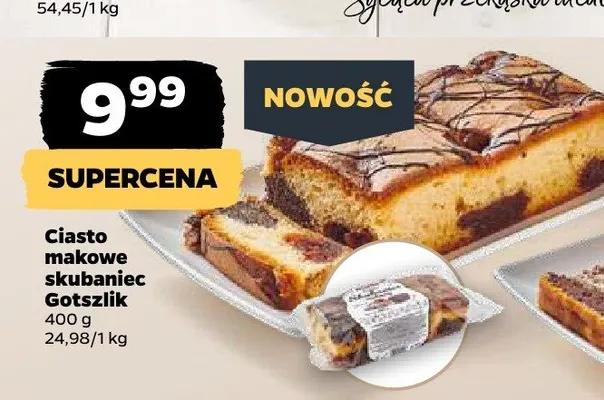 Ciasto makowe skubaniec Gotszlik promocja w Netto