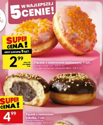 Pączek z nadzieniem malinowym promocja w Twój Market