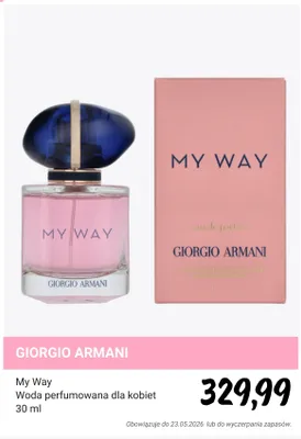 Woda perfumowana dla kobiet GIORGIO ARMANI My Way promocja w Rossmann