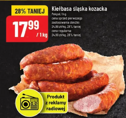 Kiełbasa śląska kozacka promocja w POLOmarket