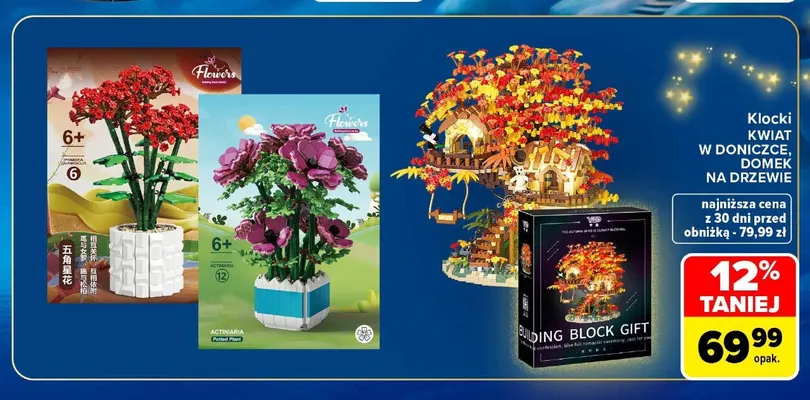 Klocki domek na drzewie promocja w Carrefour Market