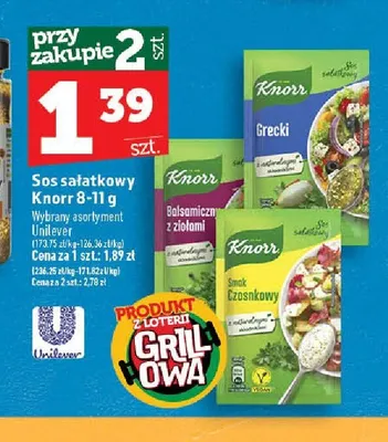 Sos sałatkowy Grecki Knorr 8-11g promocja w TOPAZ