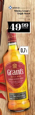 Whisky Grant's Triple Wood promocja w POLOmarket