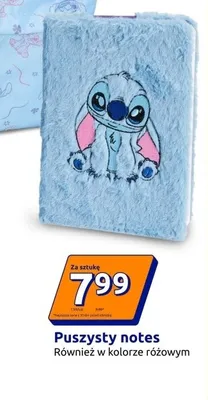 Puszysty notes Disney Stitch różowy promocja w Action