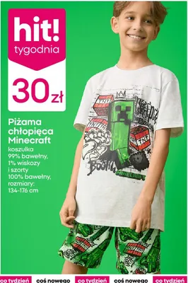 Piżama chłopięca promocja w Pepco