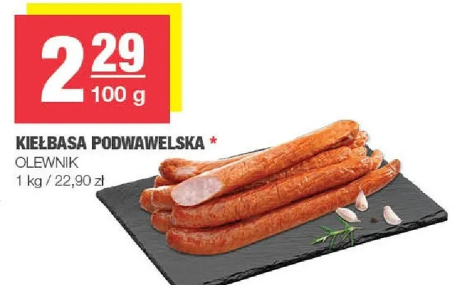 Kiełbasa podwawelska promocja w SPAR