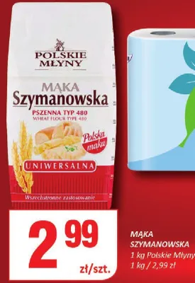 Mąka Szymanowska pszenna typ 480 promocja w Chorten