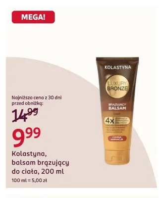 Balsam brązujący do ciała Kolastyna promocja w Rossmann