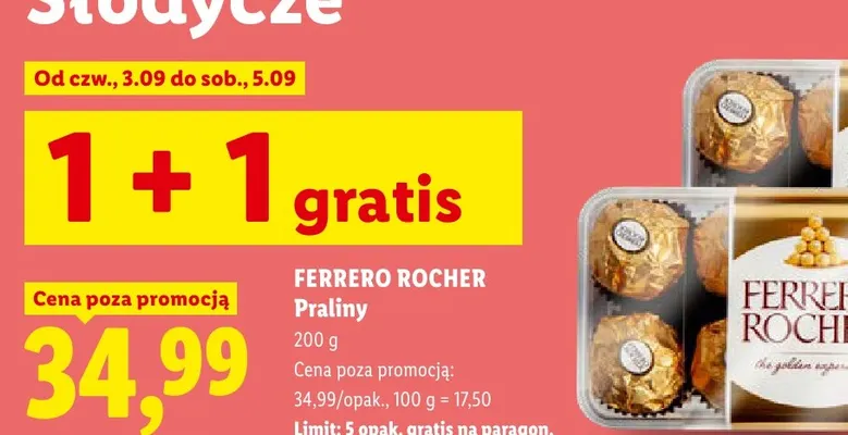 Praliny Ferrero Rocher promocja w Lidl