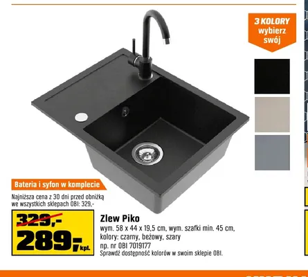 Zlew Piko promocja w OBI