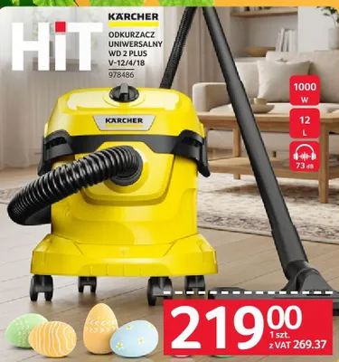 ODKURZACZ UNIWERSALNY WD 2 PLUS V-12/4/18 KARCHER 978486 promocja w Selgros