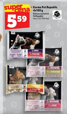 Karma dla psa Pet Republic 4-pak 100 g 2x kurczak 2x cielęcina promocja w TOPAZ