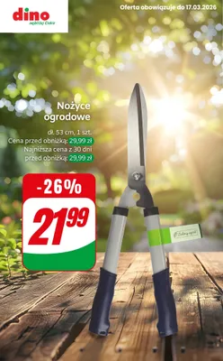 Sekator ogrodowy extra 53 cm promocja w Dino