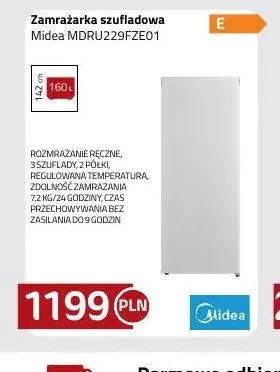 Zamrażarka szufladowa Midea MDRU229FZE01 promocja w kakto.pl