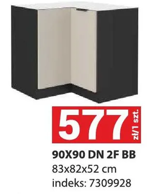 Szafka kuchenna 90X90 DN 2F BB promocja w Merkury Market