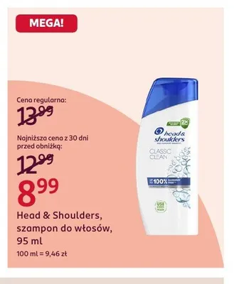 Szampon do włosów Head & Shoulders promocja w Rossmann