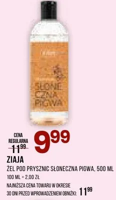 Żel pod prysznic słoneczna pigwa Ziaja promocja w Drogerie Natura