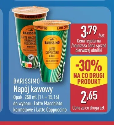 Napój kawowy Barissimo Latte Macchiato karmelowe promocja w Aldi