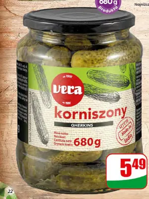 Korniszony Vera promocja w Dino