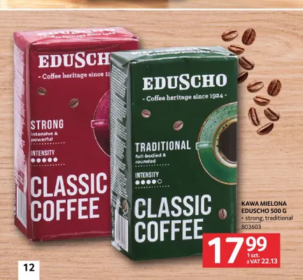 Kawa mielona Eduscho strong promocja w Selgros